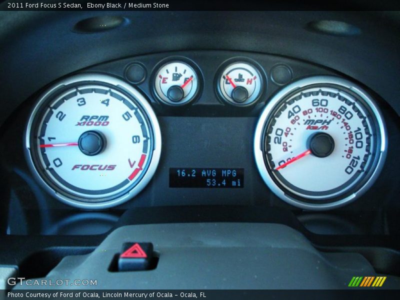 Ebony Black / Medium Stone 2011 Ford Focus S Sedan