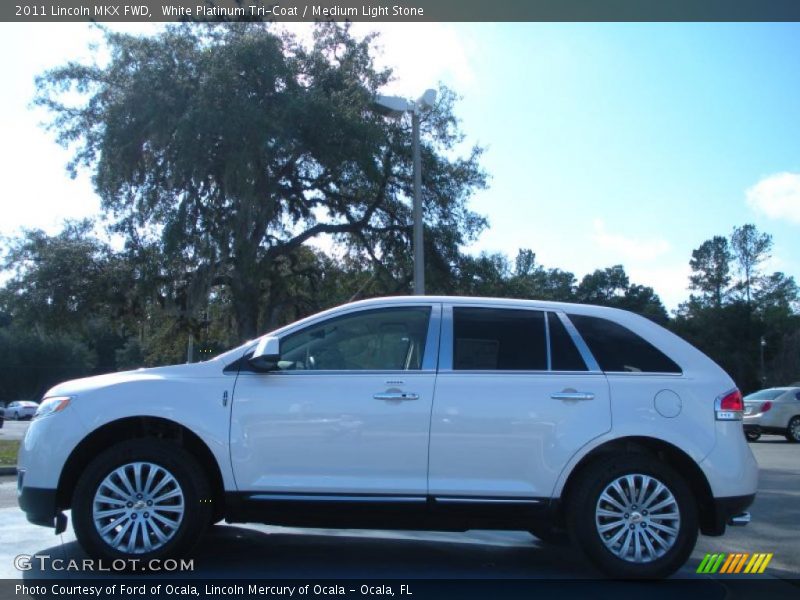 White Platinum Tri-Coat / Medium Light Stone 2011 Lincoln MKX FWD