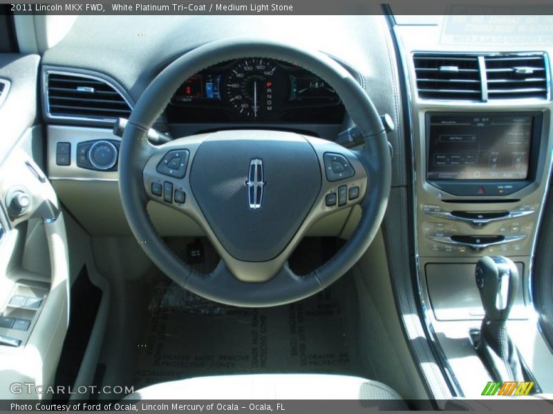 White Platinum Tri-Coat / Medium Light Stone 2011 Lincoln MKX FWD