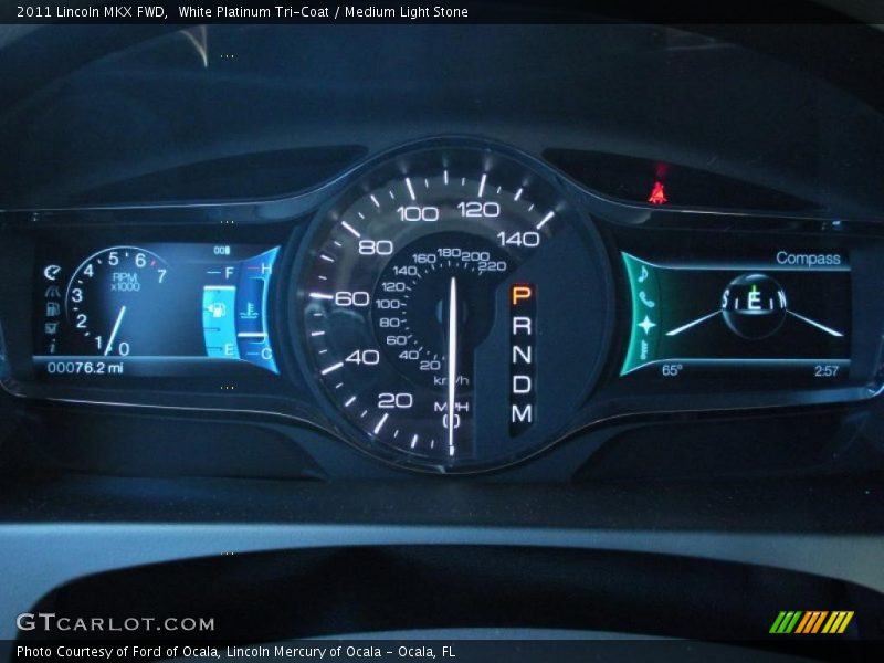 White Platinum Tri-Coat / Medium Light Stone 2011 Lincoln MKX FWD