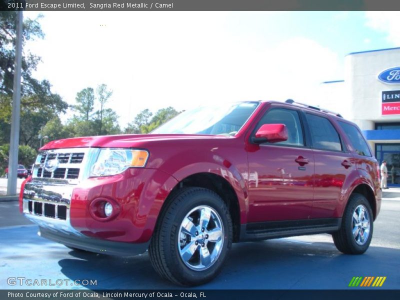 Sangria Red Metallic / Camel 2011 Ford Escape Limited