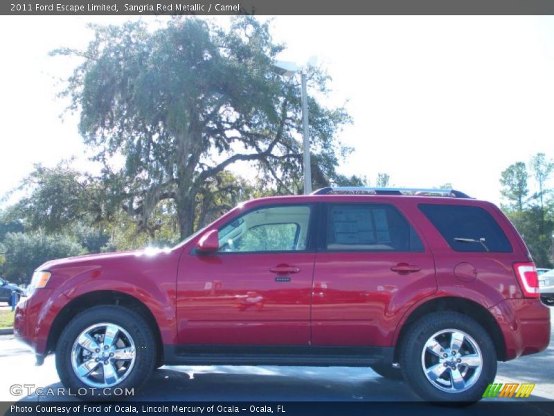 Sangria Red Metallic / Camel 2011 Ford Escape Limited