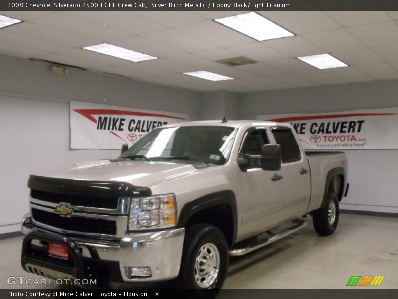 Silver Birch Metallic / Ebony Black/Light Titanium 2008 Chevrolet Silverado 2500HD LT Crew Cab
