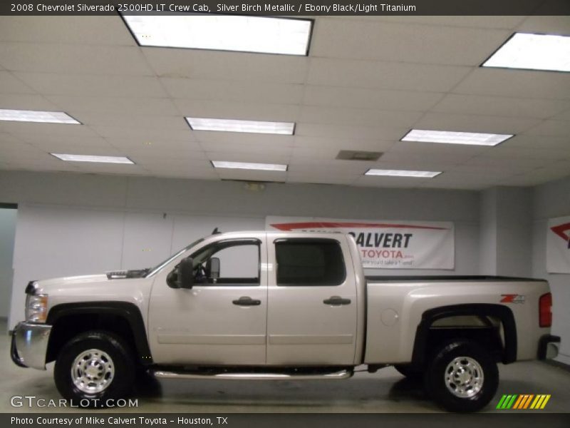 Silver Birch Metallic / Ebony Black/Light Titanium 2008 Chevrolet Silverado 2500HD LT Crew Cab