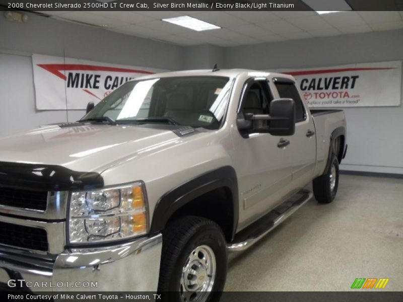 Silver Birch Metallic / Ebony Black/Light Titanium 2008 Chevrolet Silverado 2500HD LT Crew Cab