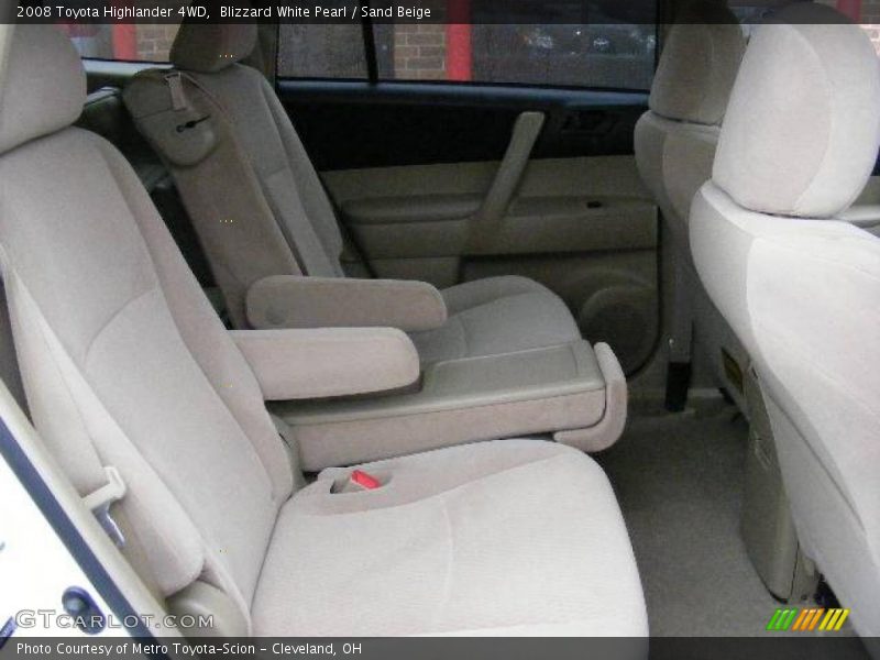Blizzard White Pearl / Sand Beige 2008 Toyota Highlander 4WD
