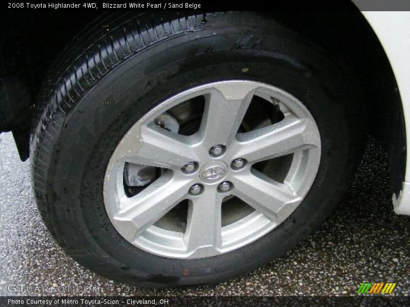Blizzard White Pearl / Sand Beige 2008 Toyota Highlander 4WD