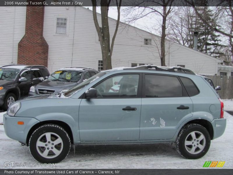Alpine Frost / Gray 2006 Hyundai Tucson GL