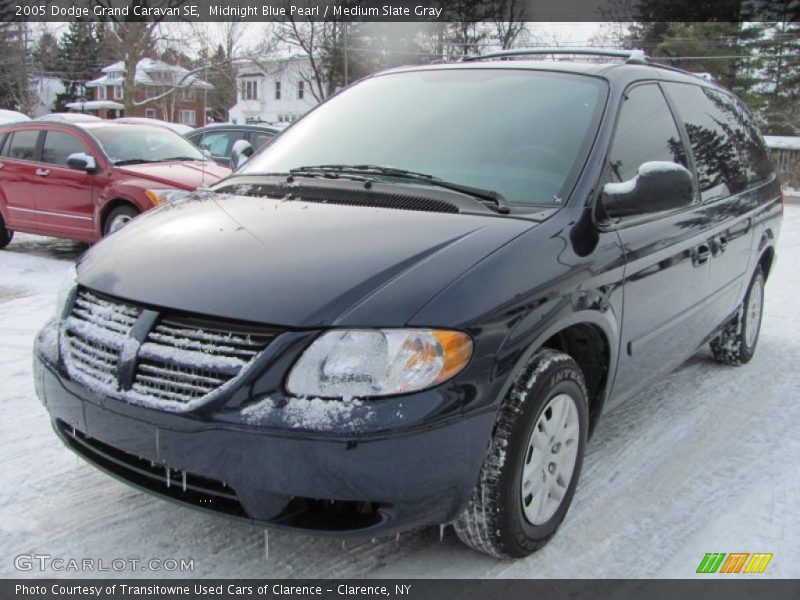 Midnight Blue Pearl / Medium Slate Gray 2005 Dodge Grand Caravan SE