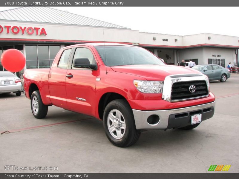 Radiant Red / Graphite Gray 2008 Toyota Tundra SR5 Double Cab