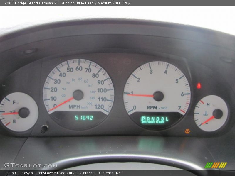 Midnight Blue Pearl / Medium Slate Gray 2005 Dodge Grand Caravan SE