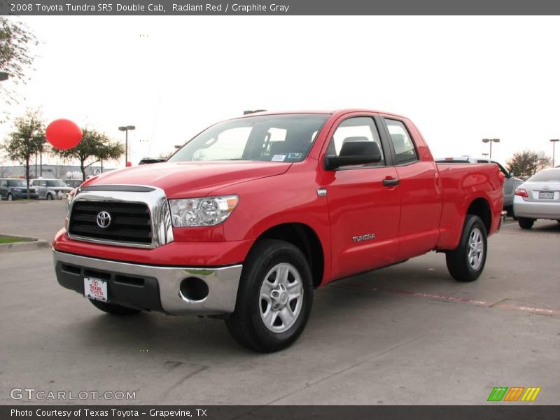 Radiant Red / Graphite Gray 2008 Toyota Tundra SR5 Double Cab
