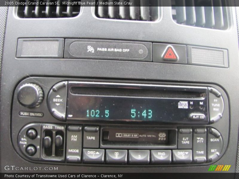 Midnight Blue Pearl / Medium Slate Gray 2005 Dodge Grand Caravan SE