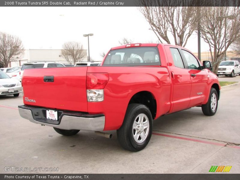 Radiant Red / Graphite Gray 2008 Toyota Tundra SR5 Double Cab