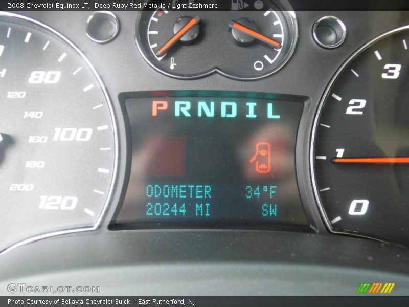 Deep Ruby Red Metallic / Light Cashmere 2008 Chevrolet Equinox LT