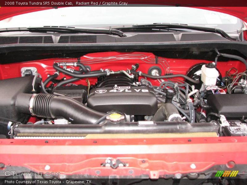 Radiant Red / Graphite Gray 2008 Toyota Tundra SR5 Double Cab