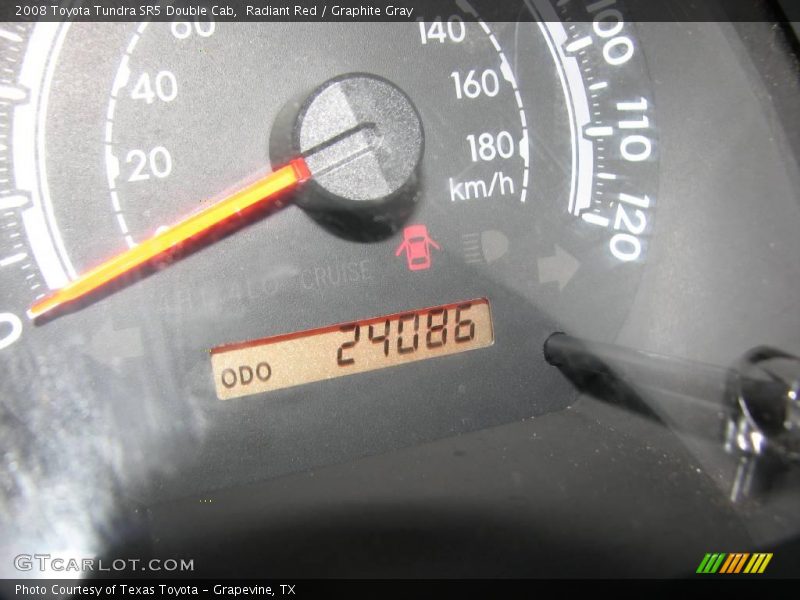 Radiant Red / Graphite Gray 2008 Toyota Tundra SR5 Double Cab