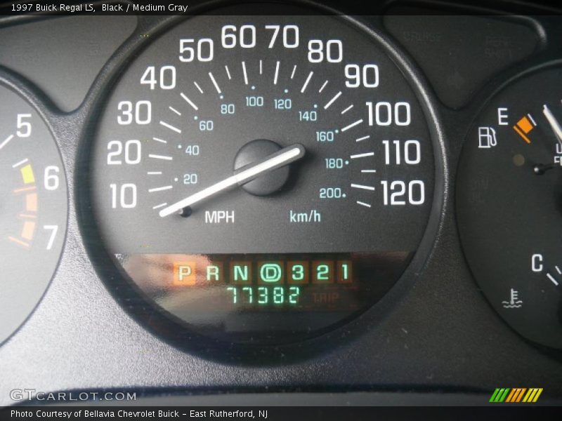 Black / Medium Gray 1997 Buick Regal LS