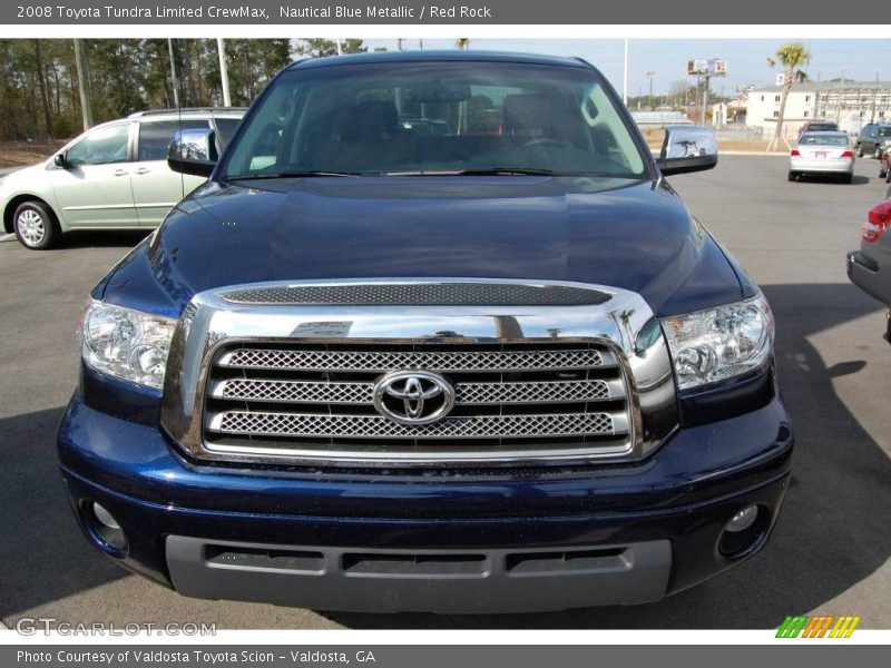 Nautical Blue Metallic / Red Rock 2008 Toyota Tundra Limited CrewMax