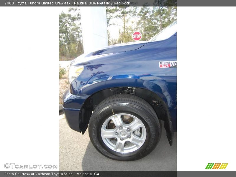Nautical Blue Metallic / Red Rock 2008 Toyota Tundra Limited CrewMax
