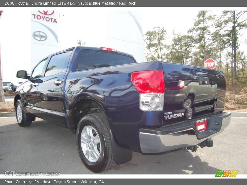 Nautical Blue Metallic / Red Rock 2008 Toyota Tundra Limited CrewMax