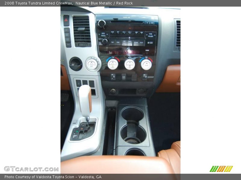 Nautical Blue Metallic / Red Rock 2008 Toyota Tundra Limited CrewMax