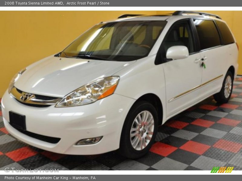 Arctic Frost Pearl / Stone 2008 Toyota Sienna Limited AWD