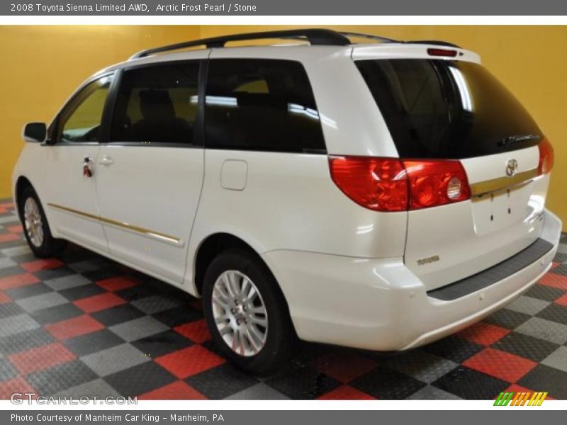 Arctic Frost Pearl / Stone 2008 Toyota Sienna Limited AWD