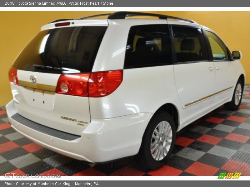 Arctic Frost Pearl / Stone 2008 Toyota Sienna Limited AWD