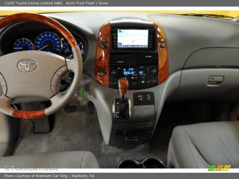 Arctic Frost Pearl / Stone 2008 Toyota Sienna Limited AWD
