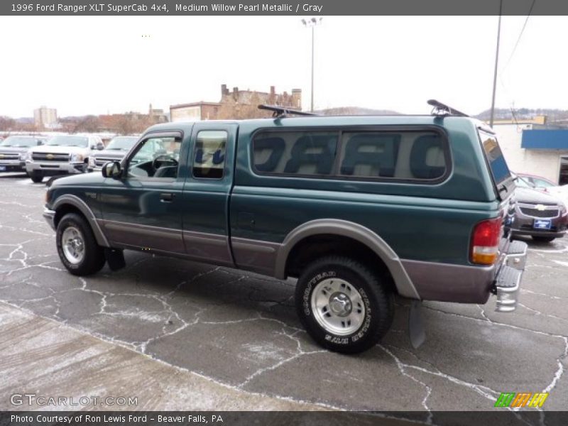 Medium Willow Pearl Metallic / Gray 1996 Ford Ranger XLT SuperCab 4x4