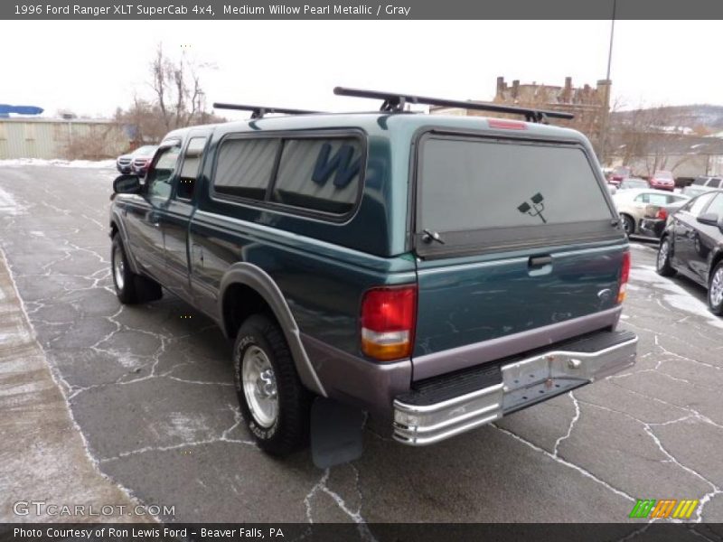 Medium Willow Pearl Metallic / Gray 1996 Ford Ranger XLT SuperCab 4x4