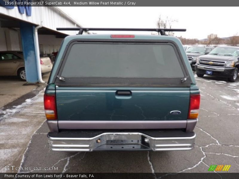 Medium Willow Pearl Metallic / Gray 1996 Ford Ranger XLT SuperCab 4x4
