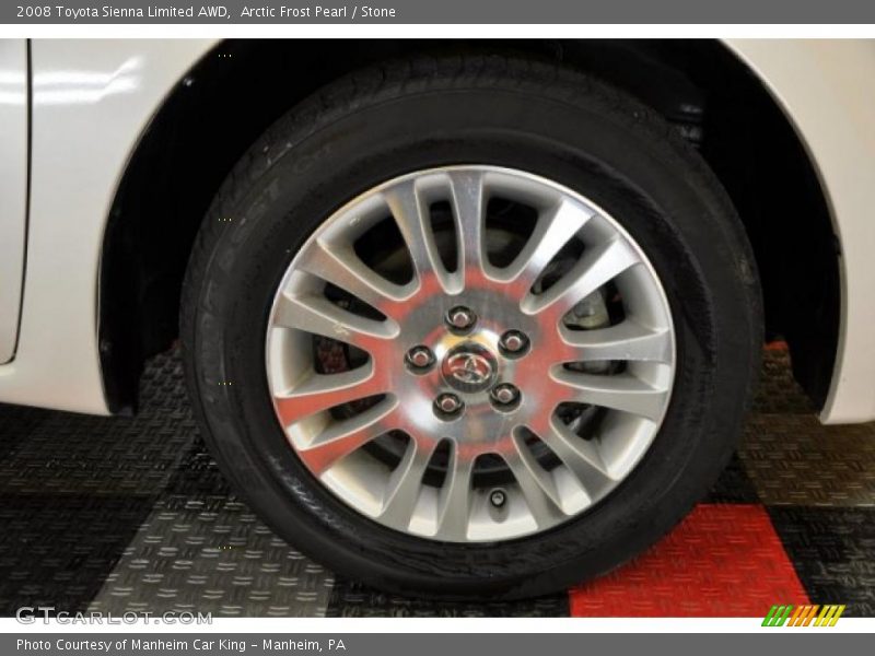 Arctic Frost Pearl / Stone 2008 Toyota Sienna Limited AWD