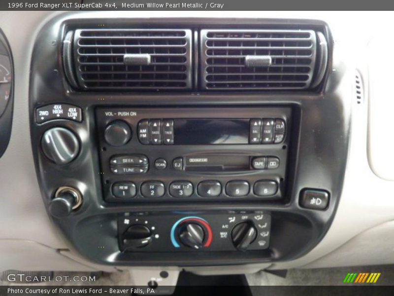 Medium Willow Pearl Metallic / Gray 1996 Ford Ranger XLT SuperCab 4x4