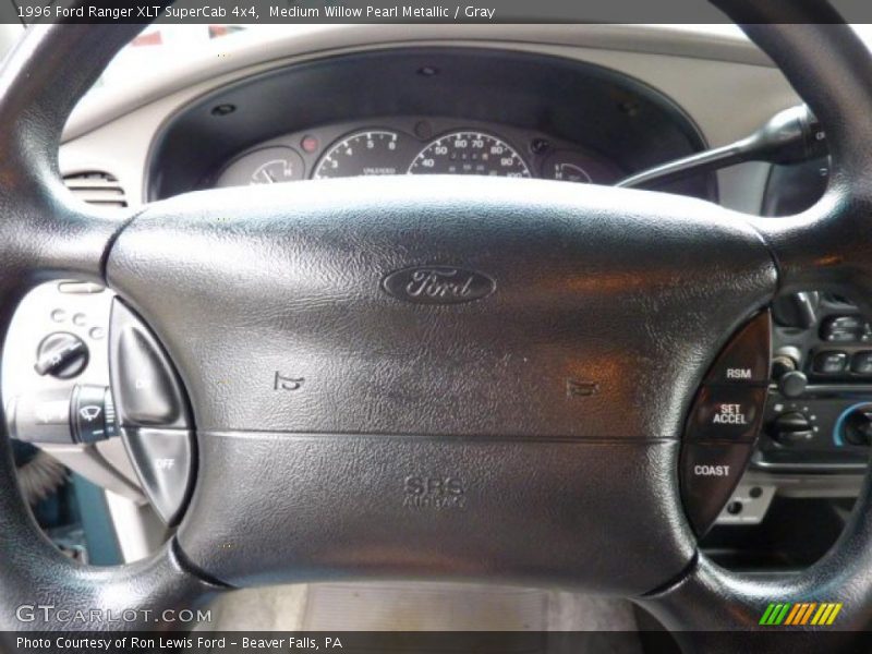 Medium Willow Pearl Metallic / Gray 1996 Ford Ranger XLT SuperCab 4x4