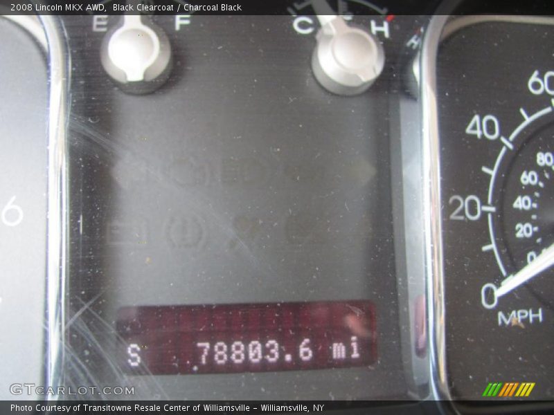 Black Clearcoat / Charcoal Black 2008 Lincoln MKX AWD