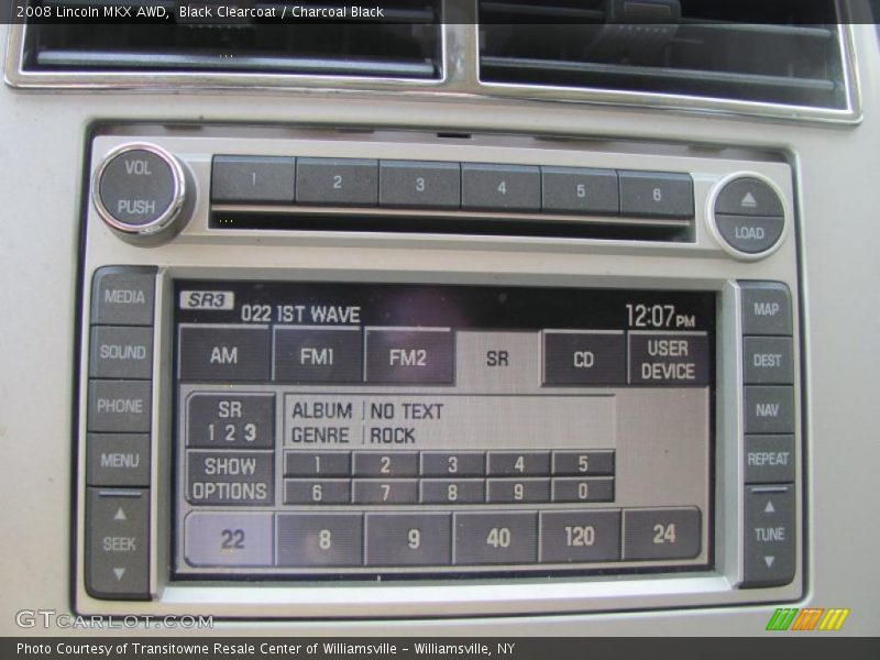 Black Clearcoat / Charcoal Black 2008 Lincoln MKX AWD