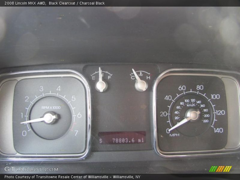 Black Clearcoat / Charcoal Black 2008 Lincoln MKX AWD