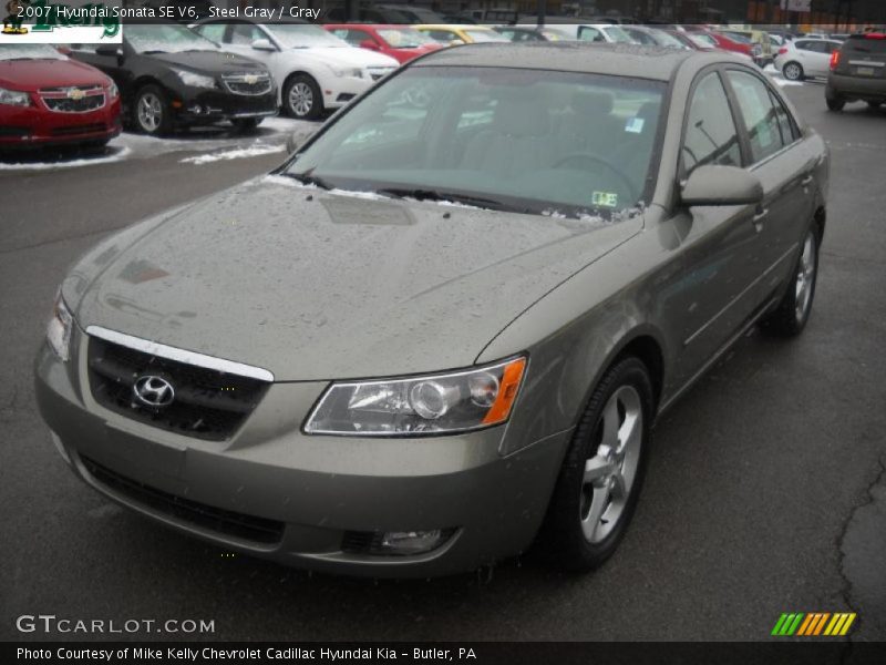 Steel Gray / Gray 2007 Hyundai Sonata SE V6