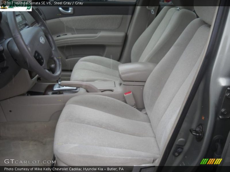 Steel Gray / Gray 2007 Hyundai Sonata SE V6