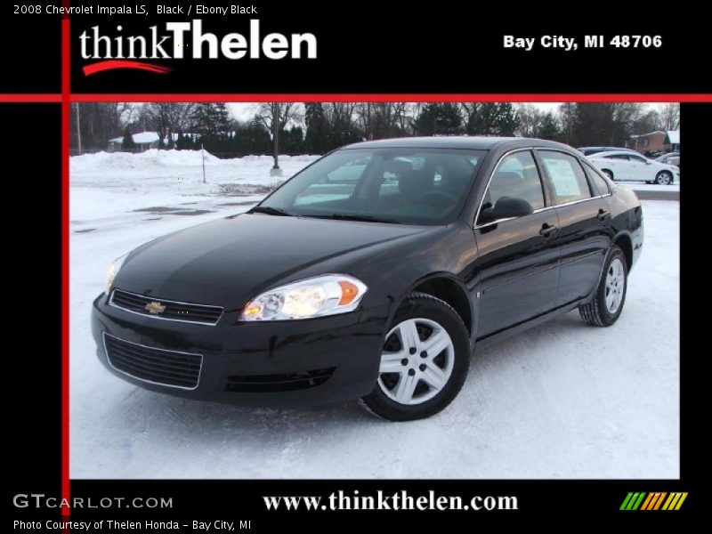 Black / Ebony Black 2008 Chevrolet Impala LS
