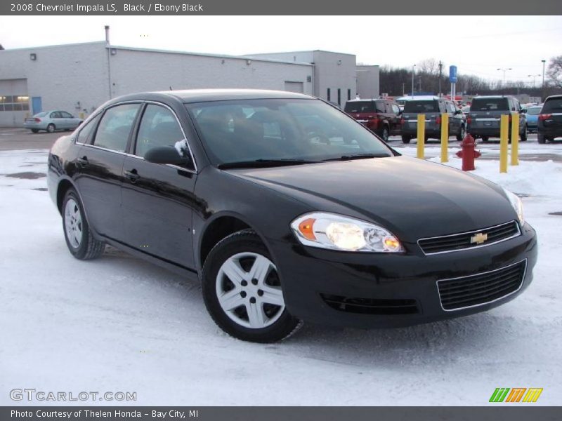Black / Ebony Black 2008 Chevrolet Impala LS