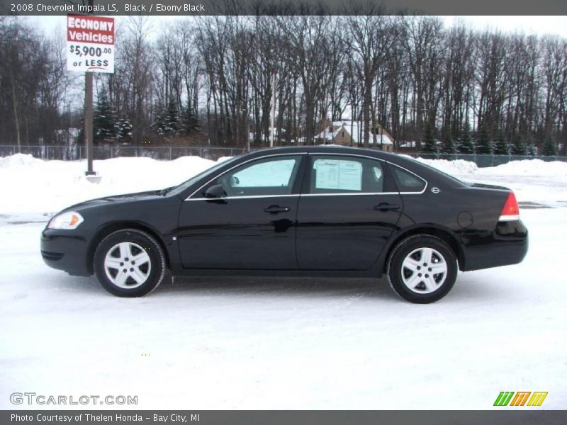 Black / Ebony Black 2008 Chevrolet Impala LS
