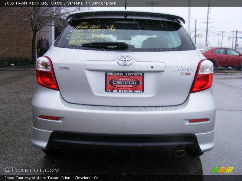 Classic Silver Metallic / Dark Charcoal 2009 Toyota Matrix XRS