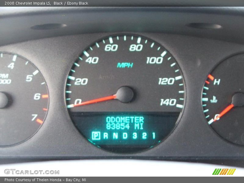 Black / Ebony Black 2008 Chevrolet Impala LS