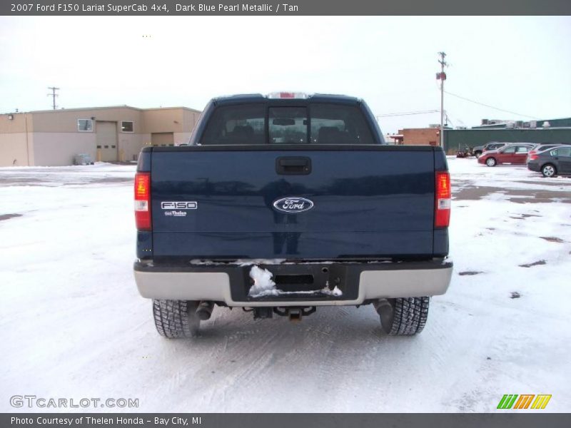 Dark Blue Pearl Metallic / Tan 2007 Ford F150 Lariat SuperCab 4x4