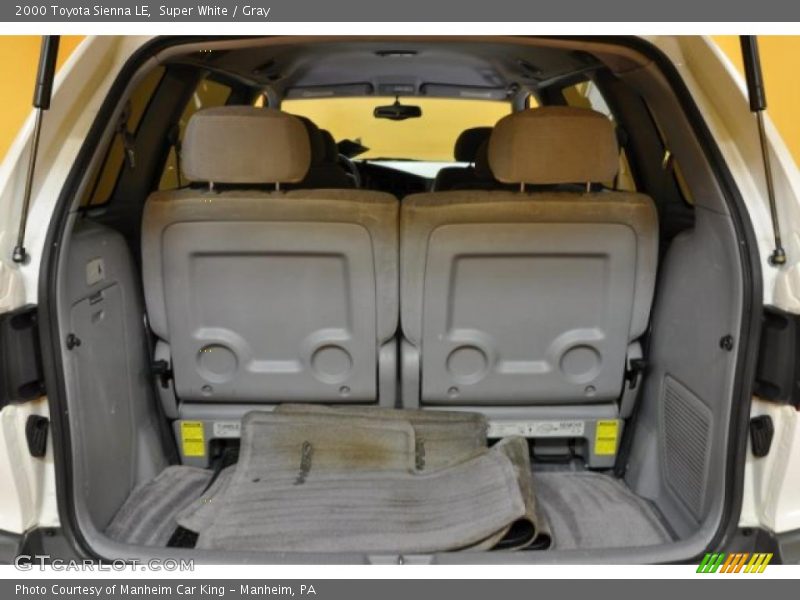 Super White / Gray 2000 Toyota Sienna LE
