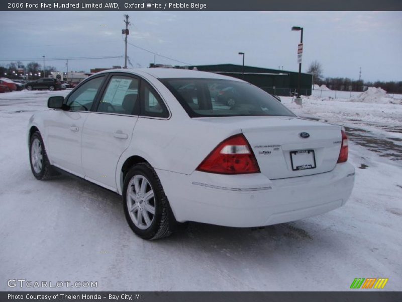 Oxford White / Pebble Beige 2006 Ford Five Hundred Limited AWD