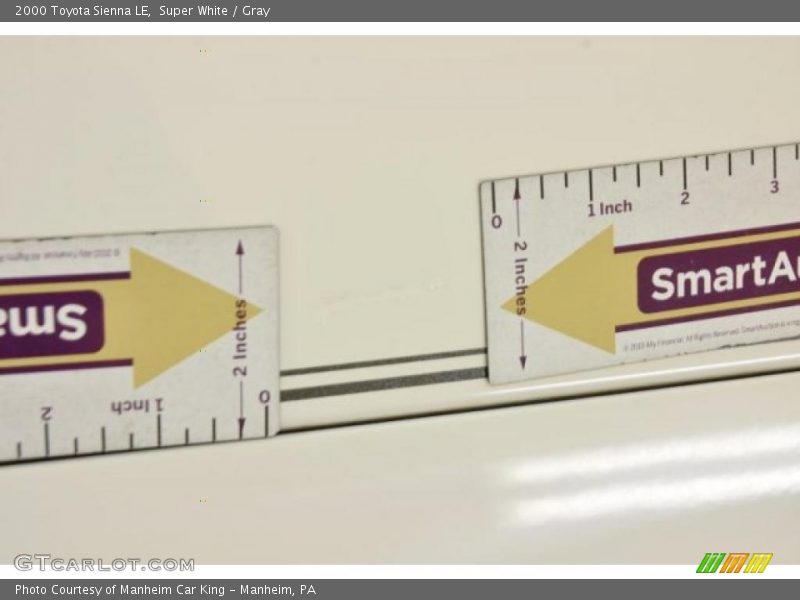 Super White / Gray 2000 Toyota Sienna LE